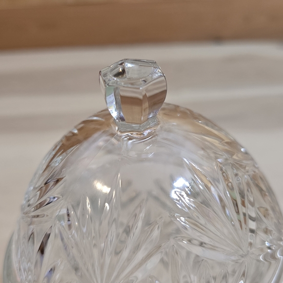 Vintage Egg Shape Cut Crystal Glass Candy Dish With Lid 8.5" Gorgeous - Picture 15 of 15